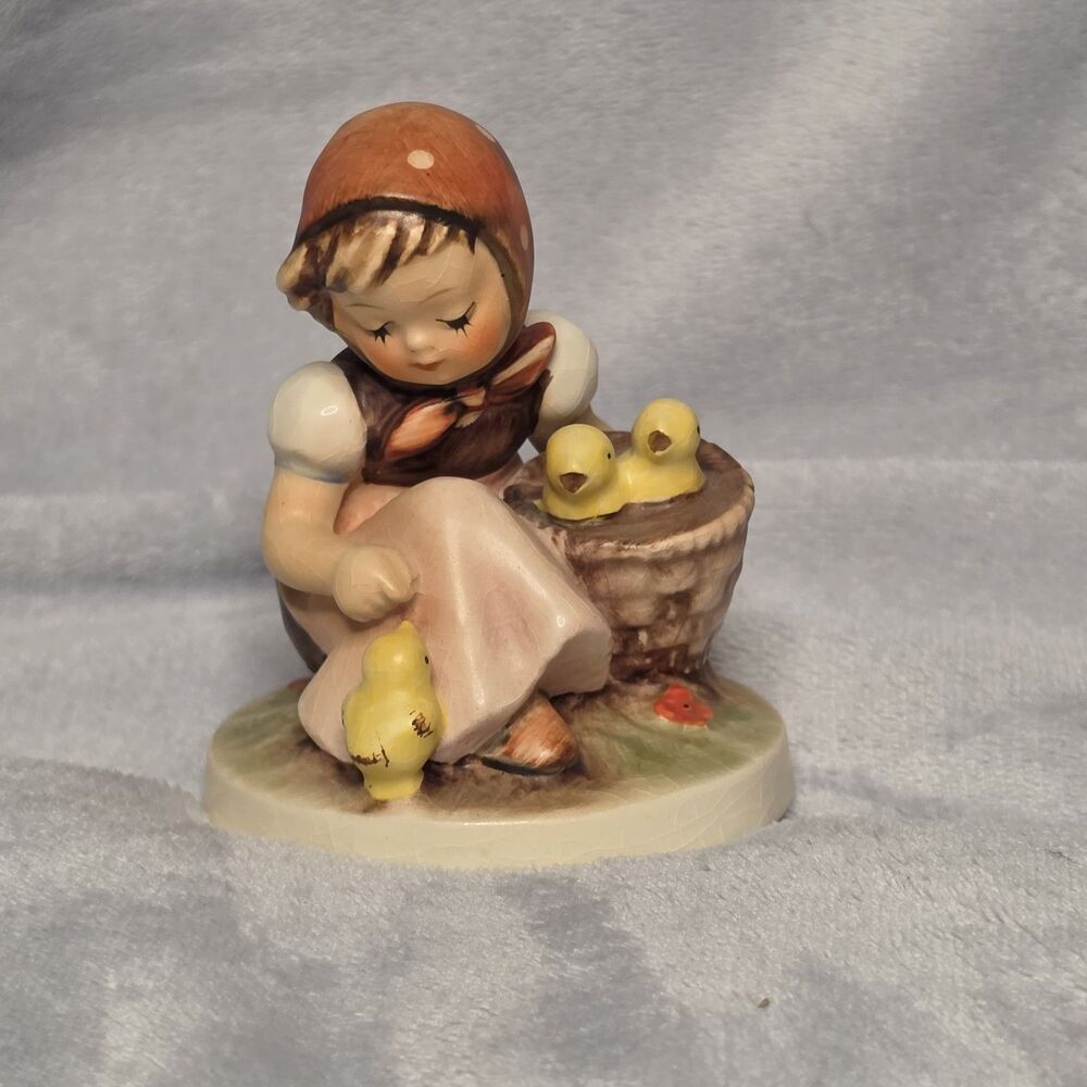 Vintage Goebel Hummel "Chick Girl" Figurine 57/0 W Germany Girl w/ Chicks